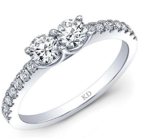 Thin Diamond Engagement ring