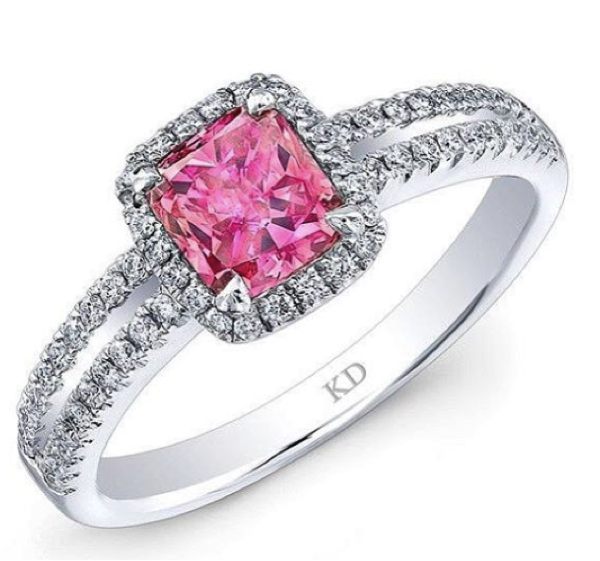 Pink Diamond Ring