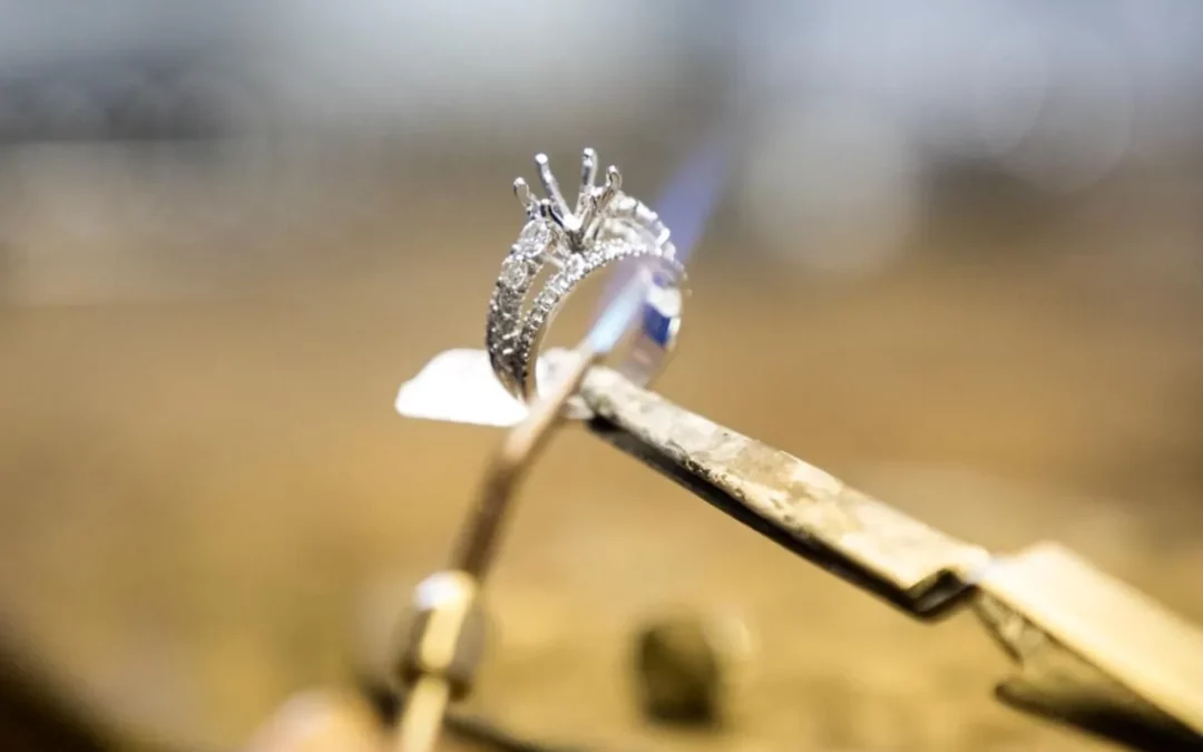 New diamond ring in Dallas being retipped